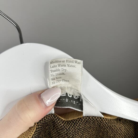 Exclusively Misook Top Womens Small Brown Cheetah Animal Print Knit Tank Y2K - Picture 7 of 9